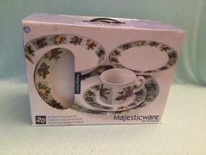 NOS Oneida Majesticware Vintage Fruit 20 pc Dinnerware Set SHIP or FREE PICK UP - Picture 1 of 2