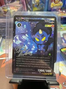 Cry-Oni Holo D-Spirits TCG Kickstarter Holo Control the Soul Signed By Sterling - Picture 1 of 2