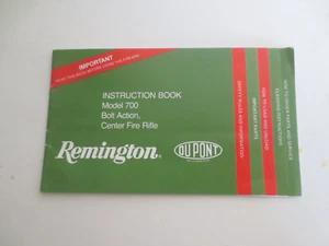 Remington Model 700 Bolt Action  Factory Owners Instructions Manual ORIGINAL! - Picture 1 of 4