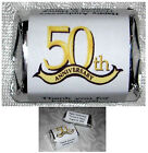60 - 50th ANNIVERSARY PARTY FAVORS CANDY WRAPPER LABELS