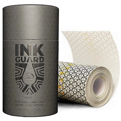 Ink Guard Matte Tattoo Aftercare Bandage 4" x 11 yd [10 cm X 10m] Transparent