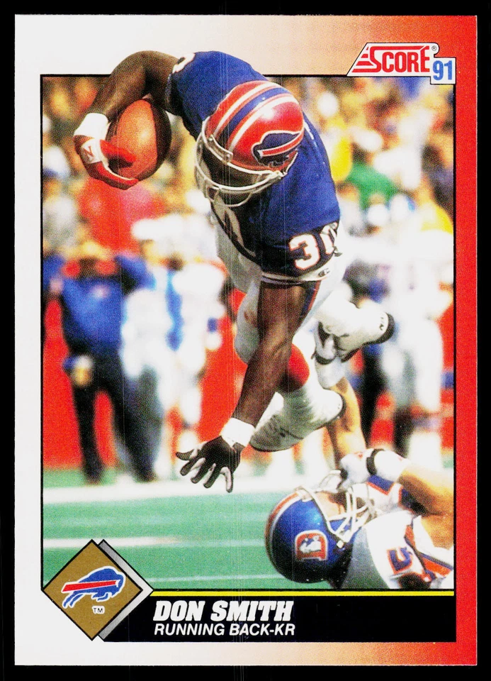 Don Smith, 1991 Score, #160, Buffalo Bills, - Image 1 of 2