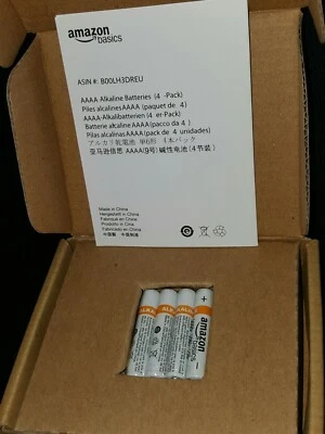 4-Pack AAAA Everyday Alkaline Batteries AmazonBasics Multipurpose Single Use NEW - Image 1 of 3