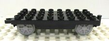 Lego Duplo Item Train Car Base 4x8 w/ train wheels black w/ gray