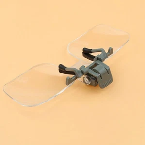 Acrylic Folding Eyeglass Clip On Magnifying Lens Flip Loupe Glass Style  Precise - Picture 1 of 2