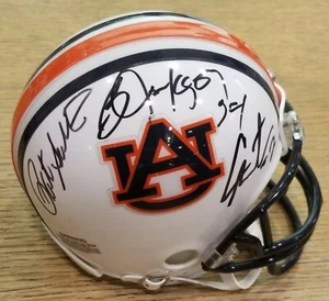 Auburn Tigers Heisman Signed Mini Helmet Pat Sullivan Bo Jackson Cam Newton BAS - Picture 1 of 5