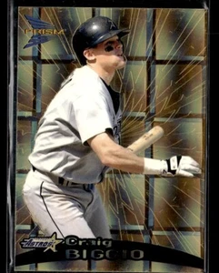 1999 PACIFIC PRISM HOLO GOLD PARALLEL BLANK SERIAL NUMBER #68 CRAIG BIGGIO - Picture 1 of 2