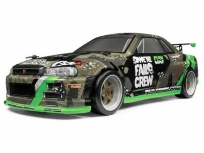 HPI 1/18 Body Shell NISSAN SKYLINE R34 GTR Fail Crew -Painted- #120166 - Image 1 of 4