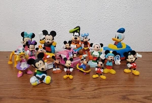 Disney Action Figures - Mickey, Minnie, Donald, Daisy, Goofy, Pluto - Lot of 19 - Picture 1 of 11