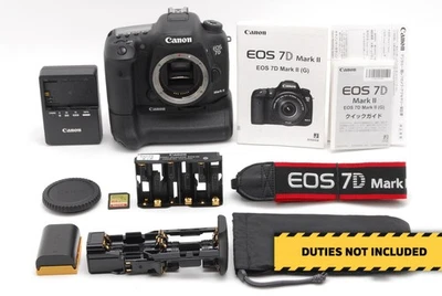 [Top MINT w/ BGM-E16A] Canon EOS 7D Mark II Digital SLR Camera 20.2MP JAPAN A399 - Image 1 of 4