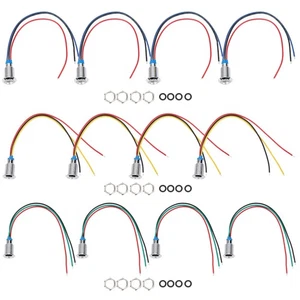 4 Sets Mini Round LED Common Cathod Indicator Light For Access Control Switches - Picture 1 of 19