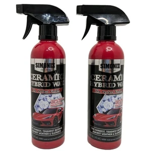 Simoniz Ceramic Hybrid Wax 16oz 2 Pk Super Hard Perfect Finish Car Spray Sealant - Picture 1 of 4