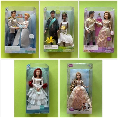 Disney Puppe Wedding Doll Set Hochzeitspuppe Rapunzel Ariel Tiana Cinderella - Bild 1 von 4