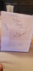 Authenticated Famous Race Car Drivers Signed Index Cards - Picture 1 of 18