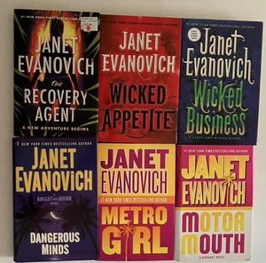 Janet Evanovich Lot of 6 Hardcover Books Knight Moon Lizzy Diesel Barnaby 1st Ed - Picture 1 of 21
