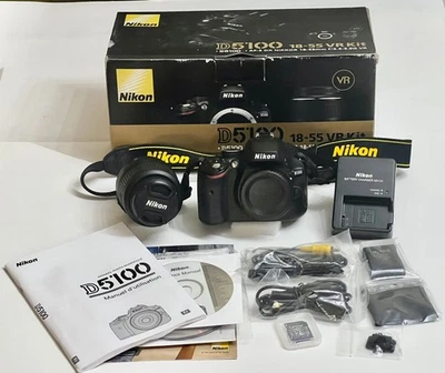 Appareil Photo NIKON D5100  Objectif 18-55 + Carte 32 GO + Chargeur + 1 Batterie - Image 1 of 4