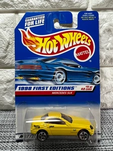 Hot Wheels 1998 First Editions #11 of 40 Cars Mercedes SLK Collector #646 Yellow - Picture 1 of 4
