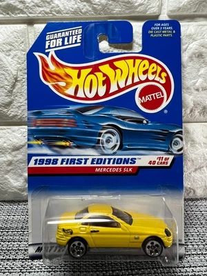 Hot Wheels 1998 First Editions #11 of 40 Cars Mercedes SLK Collector #646 Yellow - Image 1 of 4