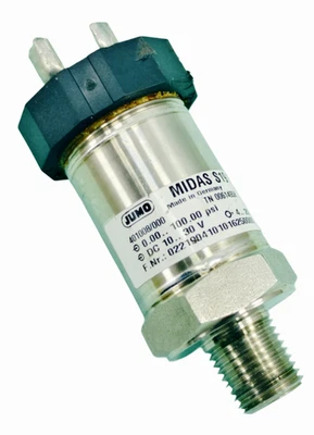 JUMO MIDAS S19 R 0..100 PSI Pressure Transducer Sensor 4..20mA 10..30VDC ✅ - Image 1 of 4