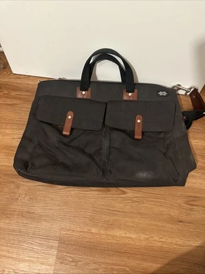 EDICIÓN LIMITADA Jack Spade TED Talk Bolso Mensajero Forrado de Lona Negro Q55 Foto 1 de 4