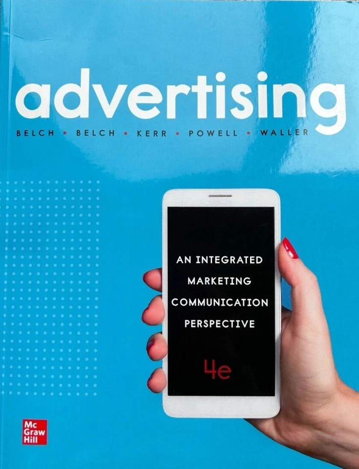 McGraw Hill Advertising Textbook 4th Edition Paperback Like New - Image 1 of 4