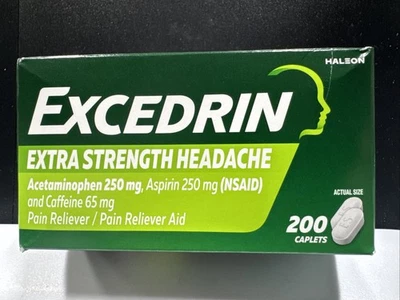 Comprimidas analgésicas Excedrin Extra Strength - 200 ct.- Exp.12/26 - *Nuevo Stock* Foto 1 de 4
