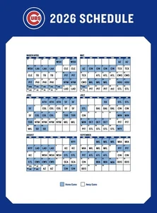 2026 Major League Baseball Teams Schedule Magnets 5" X 3.5"(Choose From List) - Picture 1 of 32