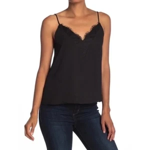 Socialite Lace Trim Camisole Extra Small/XS Black NWT Adjustable Straps Lined - Picture 1 of 6