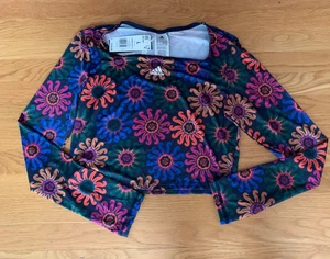 ADIDAS Large FARM Rio Crop Long Sleeve Training Shirt NWT for $50 - Foto 1 di 5