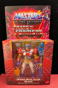 ☆ Masters of the Universe ☆MOTU X Transformers : Optimus Prime Armor He-Man - Picture 1 of 4