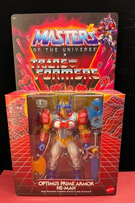 ☆ Masters of the Universe ☆MOTU X Transformers : Optimus Prime Armor He-Man - Image 1 of 4