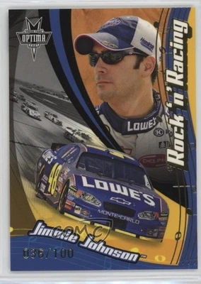 2005 Press Pass Optima Gold /100 Jimmie Johnson #G62 HOF - Image 1 of 2