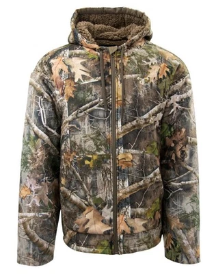 True Timber TrueSuede High Pile Bowknife Hoodie - M Kanati Camo Bowhunting New! - Image 1 of 3