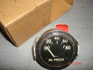 rat rod vintage 0 to 80 ac oil pressure guage - Picture 1 of 2