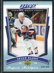 2007-08 Upper Deck MVP Super Script #145 Jason Blake 23/25 - Picture 1 of 2