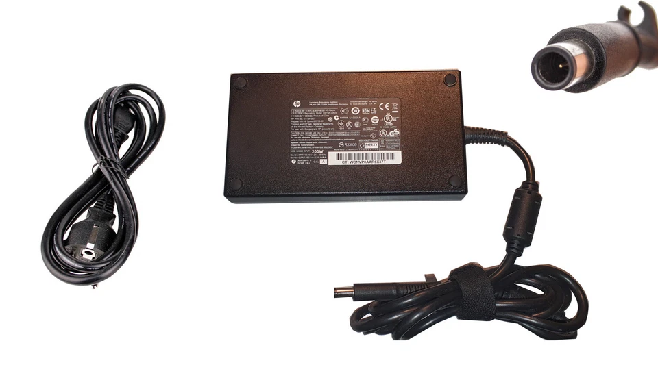 Original HP Netzteil 200 Watt HSTNN-DA24 HP 7.4mm 5.0mm 19.5V-10.3A + Stromkabel - Bild 1 von 1