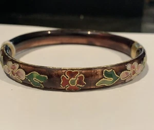 Tibetan Silver And CLOISONNÉ BANGLE BRACELET Free Shipping - Picture 1 of 2