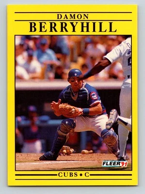 1991 Fleer 414 Damon Berryhill - Image 1 of 2