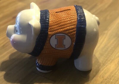 RARO LG L 11”x6.5”x7” Univ. Hucha de Illinois Fighting Illini de Memory Co. Foto 1 de 4