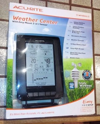 Acurite Pro Digital Weather Center Forecast Temp Humidity Wind speed 3n station - Image 1 of 4