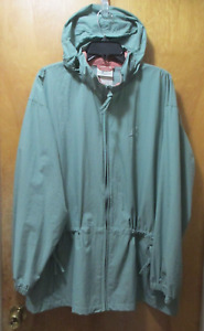 Northern Reflections Women XL Full Zip Nylon Jacket Hooded Teal Pink NEW