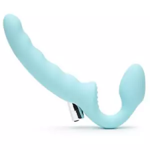 Lovehoney Vibrating Strapless Strap On - 6 inch Ribbed Dildo Vibrator Sex Toy - Picture 1 of 7