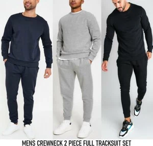 Herren Trainingsanzug Set Fleece Rundhals Sweatshirt Pullover Jogginghose Jogging Hose - Bild 1 von 16