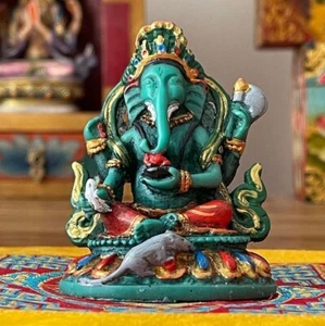 Resina pintada Ganesh 7 cm - Imagen 1 de 1