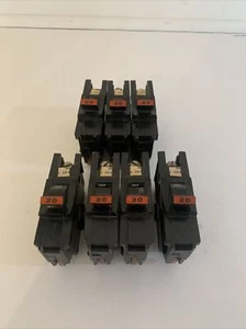 7 FPE Federal Pacific NA120 20 Amp 1 Pole 120VAC Stab-Lok Thick Plug In Breaker - Picture 1 of 4