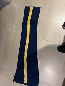dress pant, band type,blue yellow stripes on legs , nos,36 us made,2010 - Picture 1 of 4