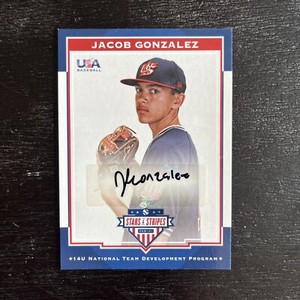 Jacob Gonzalez 2017 USA Stars & Stripes auto Autograph Black /25 WHITE SOX
