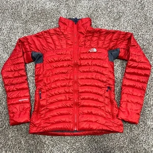 The North Face Womens S Summit Series 800 Pro Goose Down Jacket Red Lightweight - Picture 1 of 8