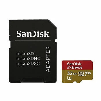 SanDisk Extreme 32GB Class 10 MicroSDHC Card with Adapter - SDSQXVF-032G-GN6MA
