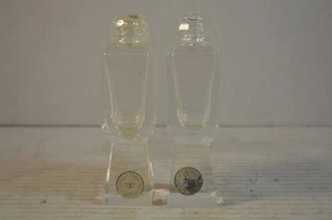 Dorothy Thorpe Crystal Salt and Pepper Shakers Mid Century Modern - Picture 1 of 5